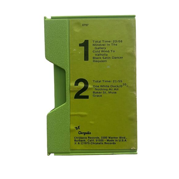 Jethro Tull Ministrel in the Gallery Green Cassette Tape Rock 1976 Chrysalis Rec - Picture 3 of 8